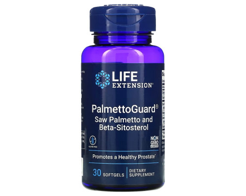 Life Extension PalmettoGuard Пальма сереноа 30 гелевых капсул Life Extension PalmettoGuard Пальма сереноа 30 гелевых капсул