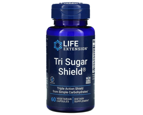 Life Extension Tri Sugar Shield 60 растительных капсул Life Extension Tri Sugar Shield 60 растительных капсул