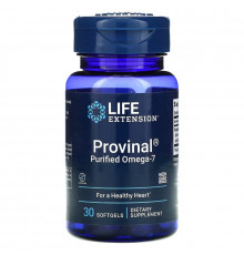 Life Extension Provinal Очищенная форма омега-7 30 гелевых капсул