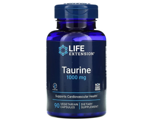 Life Extension, Taurine, 1000 mg, 90 Veggie Caps Life Extension, Taurine, 1000 mg, 90 Veggie Caps
