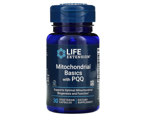 Life Extension, Митохондриальный комплекс, с BioPQQ, 30 Капсул Life Extension, Митохондриальный комплекс, с BioPQQ, 30 Капсул