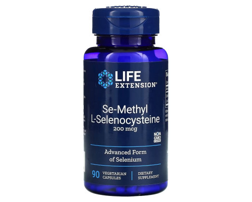 Life Extension, Se-Methyl L- Selenocysteine, 200 mcg, 90 Vegetarian Capsules Life Extension, Se-Methyl L- Selenocysteine, 200 mcg, 90 Vegetarian Capsules