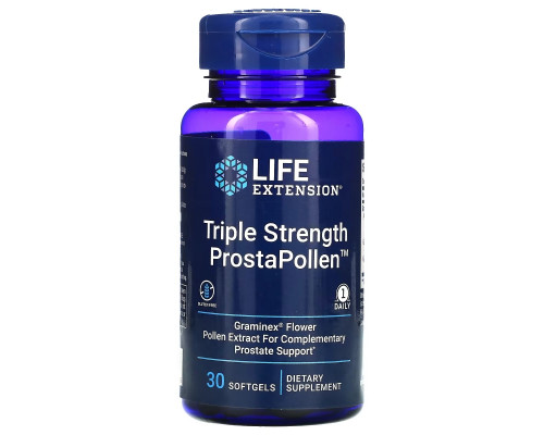 Life Extension, ProstaPollen, Triple Strength, 30 Softgels Life Extension, ProstaPollen, Triple Strength, 30 Softgels