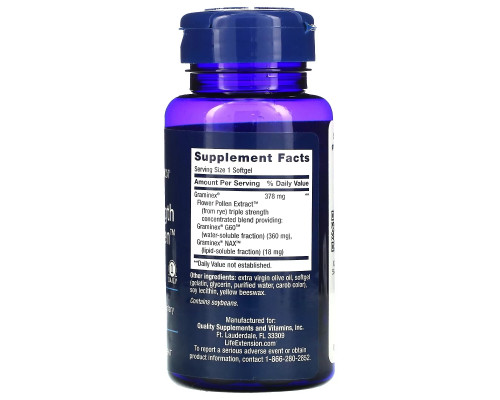 Life Extension, ProstaPollen, Triple Strength, 30 Softgels Life Extension, ProstaPollen, Triple Strength, 30 Softgels