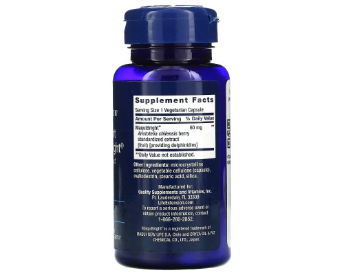 Life Extension, Tear Support, with MaquiBright, Maqui Berry Extract, 30 Veggie Caps Life Extension, Tear Support, with MaquiBright, Maqui Berry Extract, 30 Veggie Caps