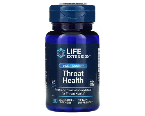 Life Extension, Florassist, Throat Health, 30 Lozenges