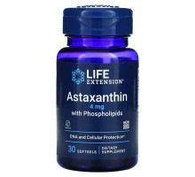 Life Extension, Astaxanthin, with Phospholipids, 4 mg, 30 Softgels