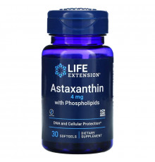 Life Extension, Astaxanthin, with Phospholipids, 4 mg, 30 Softgels