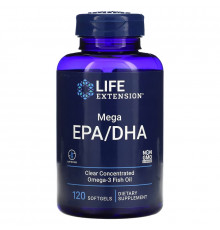 Life Extension, Omega Foundations, Mega EPA/DHA, 120 Softgels