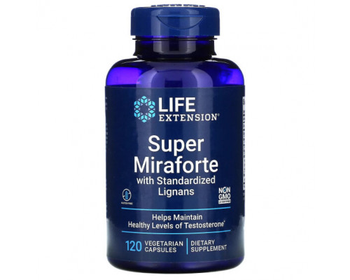 Мужское здоровье Life Extension, Super Miraforte со стандартизированными лигнанами, 120 вегетарианских капсул Мужское здоровье Life Extension, Super Miraforte со стандартизированными лигнанами, 120 вегетарианских капсул