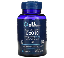 Life Extension, Супер-Усвояемый, Коэнзим Q10, 50 мг, 60 Капсул