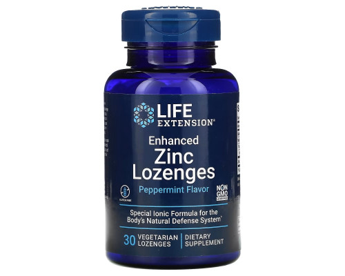 Life Extension, Цинковые вегетарианские леденцы усовершенствованной формулы, 30 шт. Life Extension, Цинковые вегетарианские леденцы усовершенствованной формулы, 30 шт.