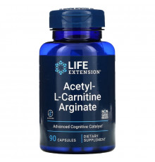 Life Extension, Аргинат ацетил-L-карнитина, 90 вегетарианских капсул