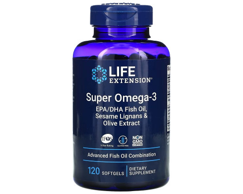 Life Extension, Omega Foundations, Super Omega-3, 120 Softgels Life Extension, Omega Foundations, Super Omega-3, 120 Softgels