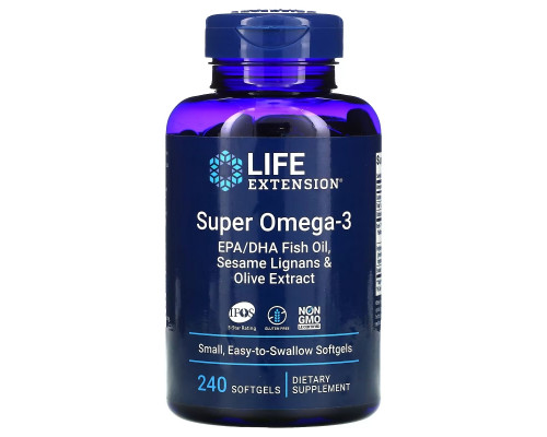Life Extension, Omega Foundations, Super Omega-3, 240 Softgels