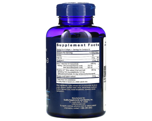 Life Extension, Omega Foundations, Super Omega-3, 240 Softgels
