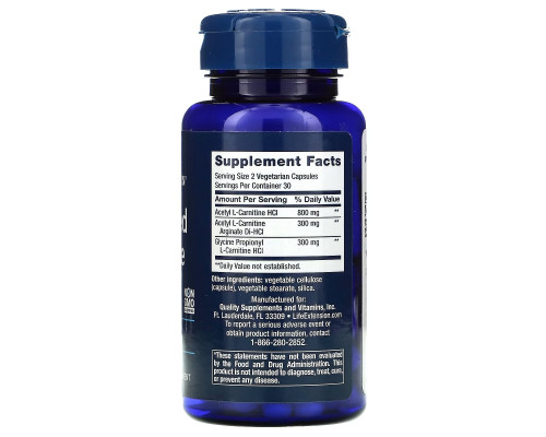 Life Extension, Optimized Carnitine, 60 Vegetarian Capsules Life Extension, Optimized Carnitine, 60 Vegetarian Capsules