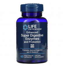 Life Extension, Enhanced Super Digestive Enzymes With Probiotics, 60 Veggie Caps