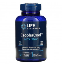Life Extension, EsophaCool, Berry, 60 Vegetarian Chewable Tablets