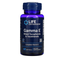 Life Extension, Gamma E, смесь токоферолов и токотриенолов, 60 мягких таблеток