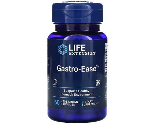 Life Extension, Желудочное-Облегчение, 60 Растительных капсул Life Extension, Желудочное-Облегчение, 60 Растительных капсул