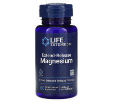 Life Extension, Длительное Выделение Магния, 30 Растительных капсул