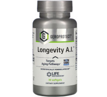 Life Extension, Geroprotect, Longevity A.I., 30 капсул