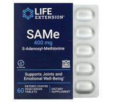 Life Extension, SAMe, 400 mg, 60 Enteric Coated Tablets