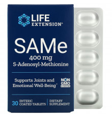 Life Extension, SAMe, 400 mg, 30 Enteric Coated Tablets
