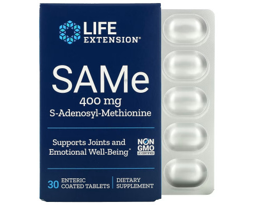 Life Extension, SAMe, 400 mg, 30 Enteric Coated Tablets Life Extension, SAMe, 400 mg, 30 Enteric Coated Tablets