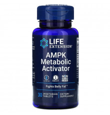 Life Extension, AMPK, активатор метаболизма, 30 вегетарианский таблеток