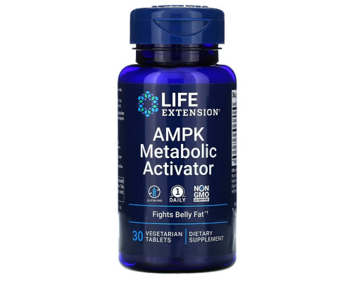 Life Extension, AMPK, активатор метаболизма, 30 вегетарианский таблеток