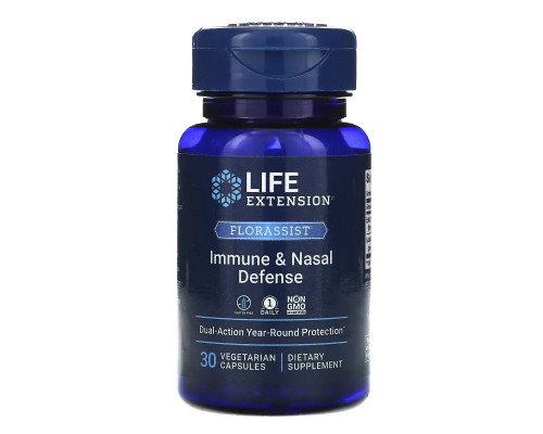 Life Extension, Florassist назальный, 30 вегетарианских капсул Life Extension, Florassist назальный, 30 вегетарианских капсул