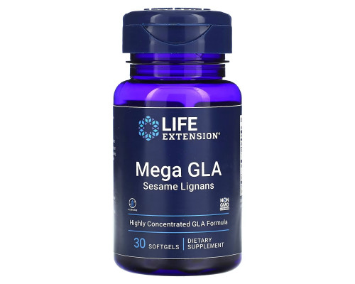 Life Extension, Mega GLA with Sesame Lignans, 30 Softgels Life Extension, Mega GLA with Sesame Lignans, 30 Softgels