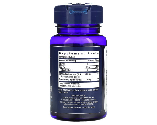 Life Extension, Mega GLA with Sesame Lignans, 30 Softgels Life Extension, Mega GLA with Sesame Lignans, 30 Softgels