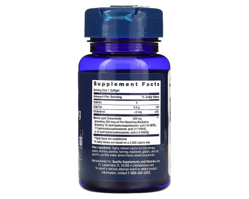 Life Extension, Pre-Resolving Mediators, 30 Softgels Life Extension, Pre-Resolving Mediators, 30 Softgels