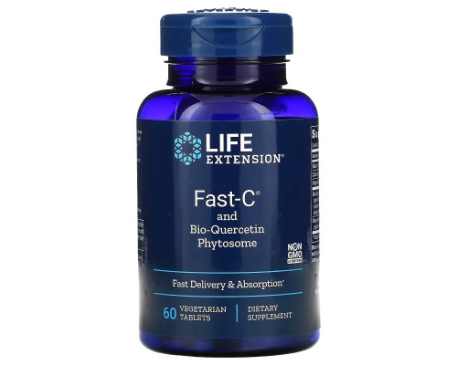 Life Extension, Fast-C and Bio-Quercetin Phytosome, 60 Vegetarian Tablets Life Extension, Fast-C and Bio-Quercetin Phytosome, 60 Vegetarian Tablets