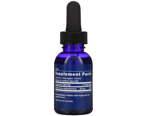 Life Extension, Liquid Vitamin D3, Mint Flavor, 2000 IU, 1 fl oz (29.57 ml) Life Extension, Liquid Vitamin D3, Mint Flavor, 2000 IU, 1 fl oz (29.57 ml)