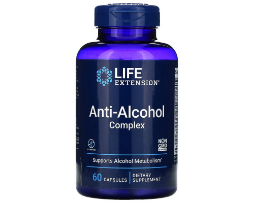 Life Extension, Anti-Alcohol, HepatoProtection Complex, 60 Vegetarian Capsules Life Extension, Anti-Alcohol, HepatoProtection Complex, 60 Vegetarian Capsules
