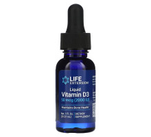 Life Extension, Liquid Vitamin D3, 2000 IU, 1 fl oz (29.57 ml)