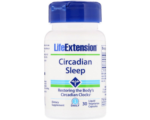Life Extension, Circadian Sleep , 30 Liquid Vegetarian Capsules Life Extension, Circadian Sleep , 30 Liquid Vegetarian Capsules