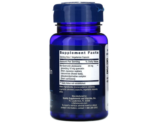 Life Extension, Bio-Quercetin, 30 Vegetarian Capsules Life Extension, Bio-Quercetin, 30 Vegetarian Capsules