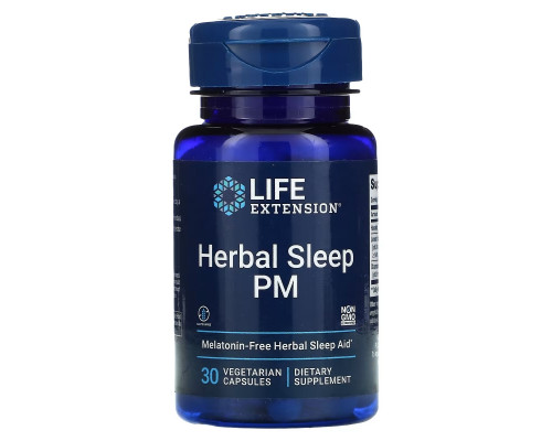 Life Extension, Herbal Sleep PM, 30 Vegetarian Capsules Life Extension, Herbal Sleep PM, 30 Vegetarian Capsules
