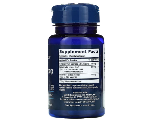 Life Extension, Herbal Sleep PM, 30 Vegetarian Capsules Life Extension, Herbal Sleep PM, 30 Vegetarian Capsules