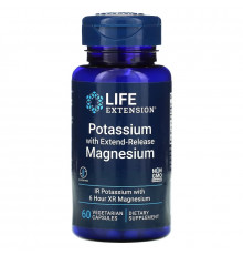 Life Extension, Potassium with Extend-Release Magnesium, 60 Vegetarian Capsules