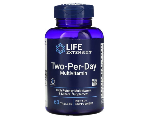 Life Extension, Two-Per-Day Tablets, 60 Tablets Life Extension, Two-Per-Day Tablets, 60 Tablets