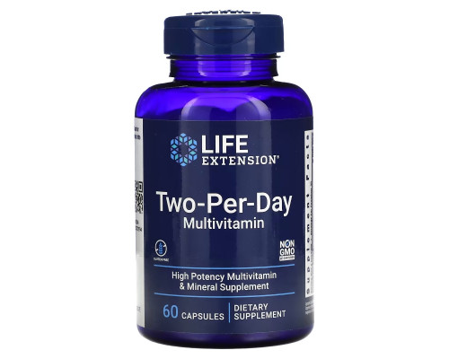 Life Extension, Two-Per-Day Capsules, 60 Capsules Life Extension, Two-Per-Day Capsules, 60 Capsules