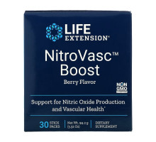 Life Extension, NitroVasc Boost, ягодный вкус, 30 пакетиков