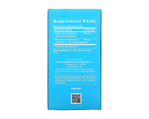 Life Extension, NitroVasc Boost, ягодный вкус, 30 пакетиков Life Extension, NitroVasc Boost, ягодный вкус, 30 пакетиков