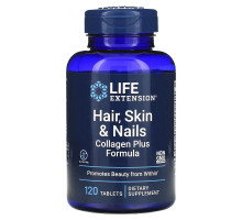 Life Extension, Hair, Skin & Nails, Collagen Plus Formula, 120 Tablets